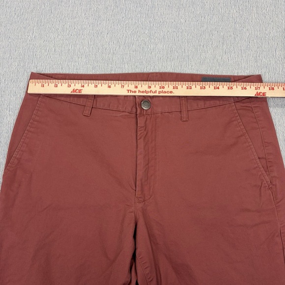 Bonobos Pants Mens 34X32 Red Slim Fit Stretch Chino - Picture 5 of 8